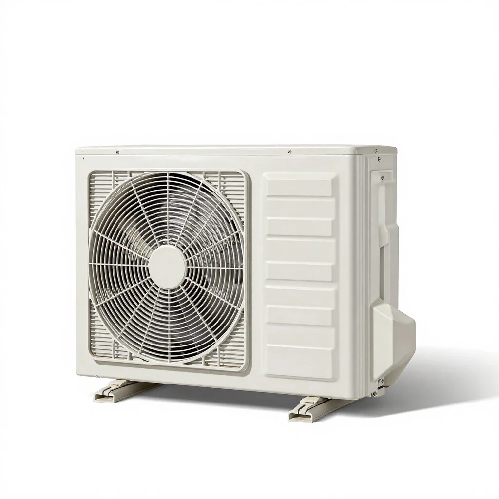 Technician installing a split AC outdoor unit on a residential balcony in Nalasopara